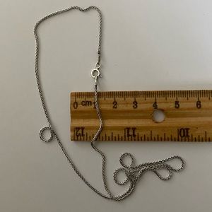 Unisex 925 silver wheat chain necklace